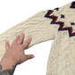 Nordic Vintage Cable Knit Hooded Cardigan Small