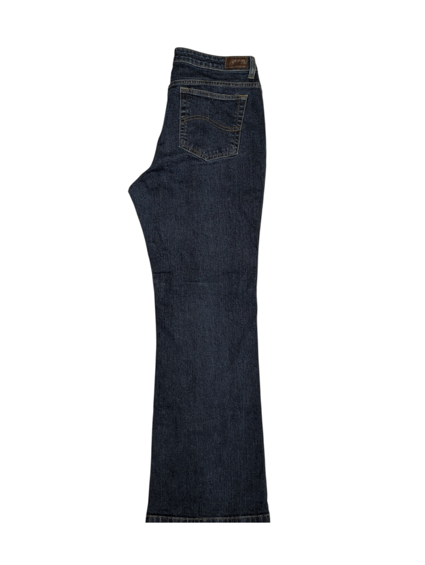 WRANGER - Natural Bootcut - Just below the waist -Dark Denim -slight stretch W32 L29