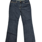 WRANGER - Natural Bootcut - Just below the waist -Dark Denim -slight stretch W32 L29