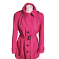 Preloved M&S Hot pink belted trench coat mac UK16