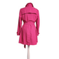 Preloved M&S Hot pink belted trench coat mac UK16