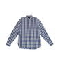 Preloved - FredPerry - Blue & White Gingham Shirt - Long Sleeve - Large