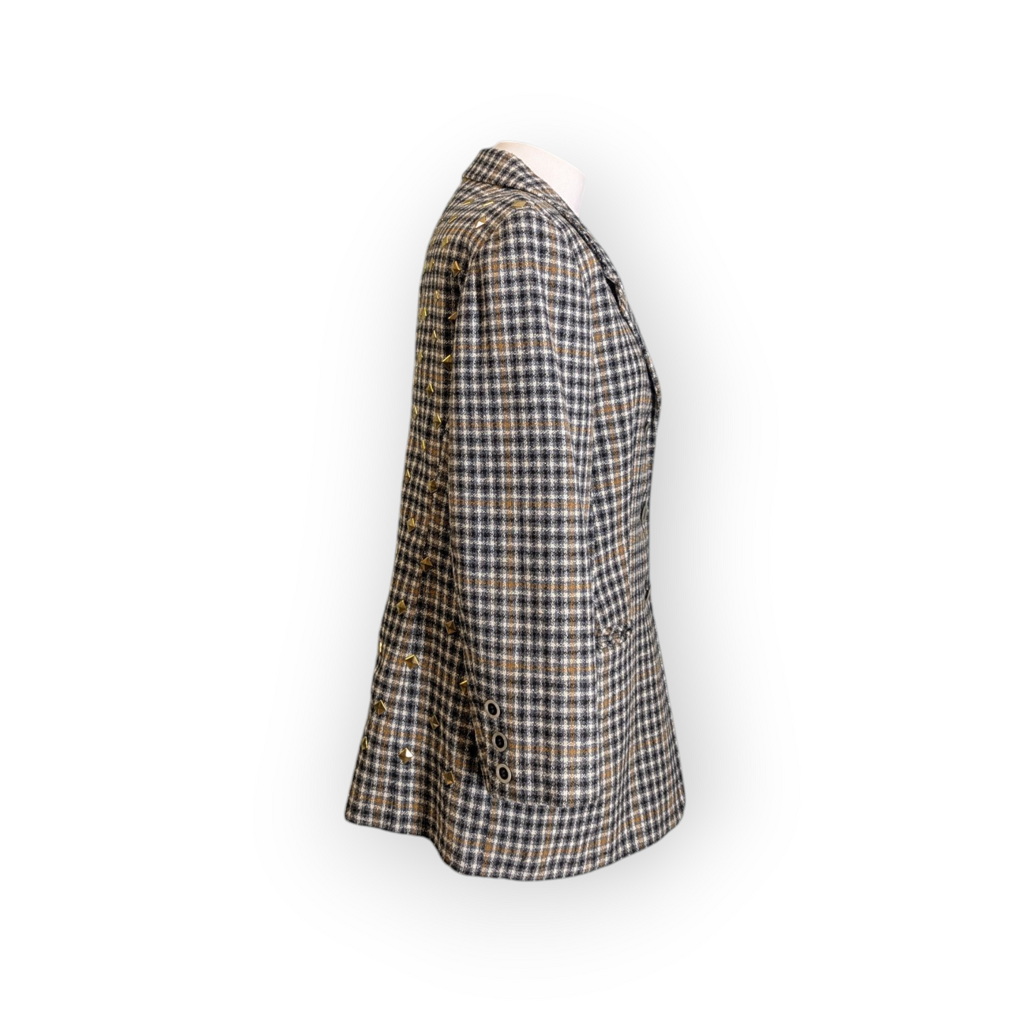 Re-Fashioned Country Studded Check Blazer 40"