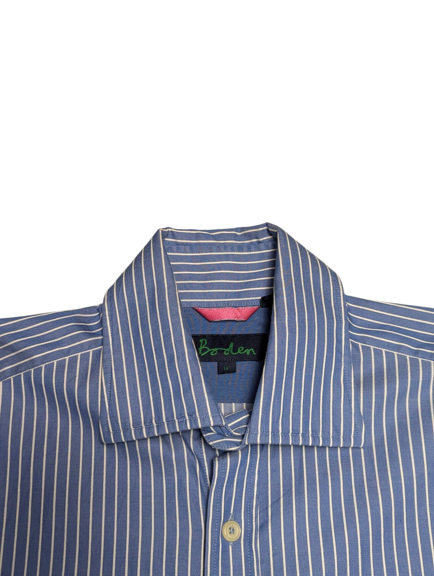 Preloved - Boden - Classic Blue & White Stripe Shirt - 100% cotton - XL
