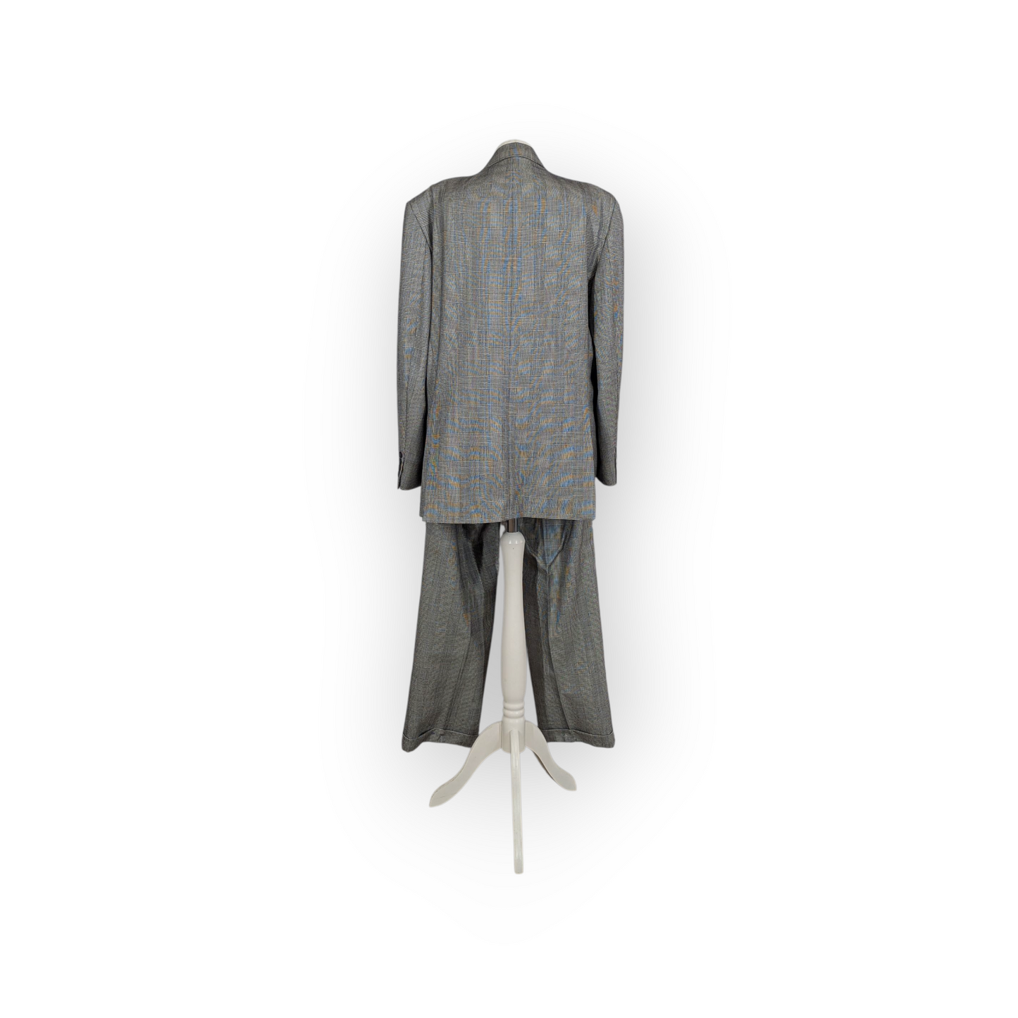 Vintage DAKS Jermyn Street Glen Check Two Piece Suit  48"