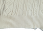 Beauty & Youth Cream Split Crew Neck Cable Knit Jumper Medium
