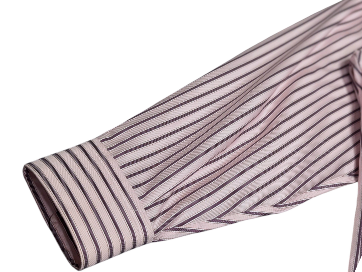 Preloved - Kirkland Signaure - Burgandy & Pink Stripe Shirt - Long Sleeve Shirt - XLarge