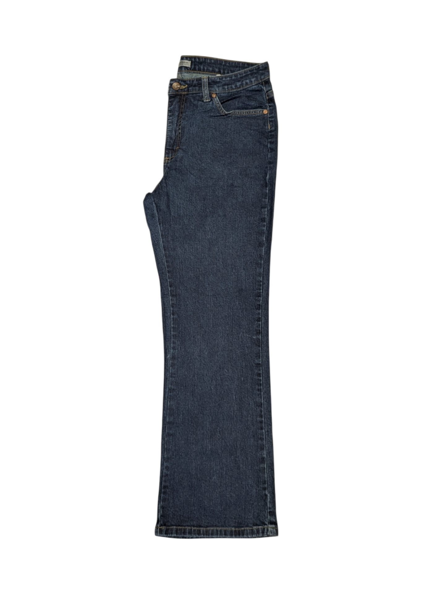 WRANGER - Natural Bootcut - Just below the waist -Dark Denim -slight stretch W32 L29