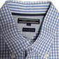Preloved - Tommy Hilfiger - Blue & White Gingham Shirt - Long Sleeve - Large