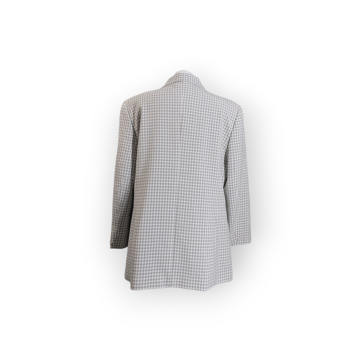 Vintage 'C&A' Light Summer Check Plaid Blazer 44"
