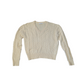Ahead Preloved Cream Wool Cable Knit Jumper Medium