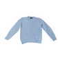 Jantzens Vintage Baby Blue Cable Knit V-Neck Sweater Small