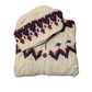 Nordic Vintage Cable Knit Hooded Cardigan Small