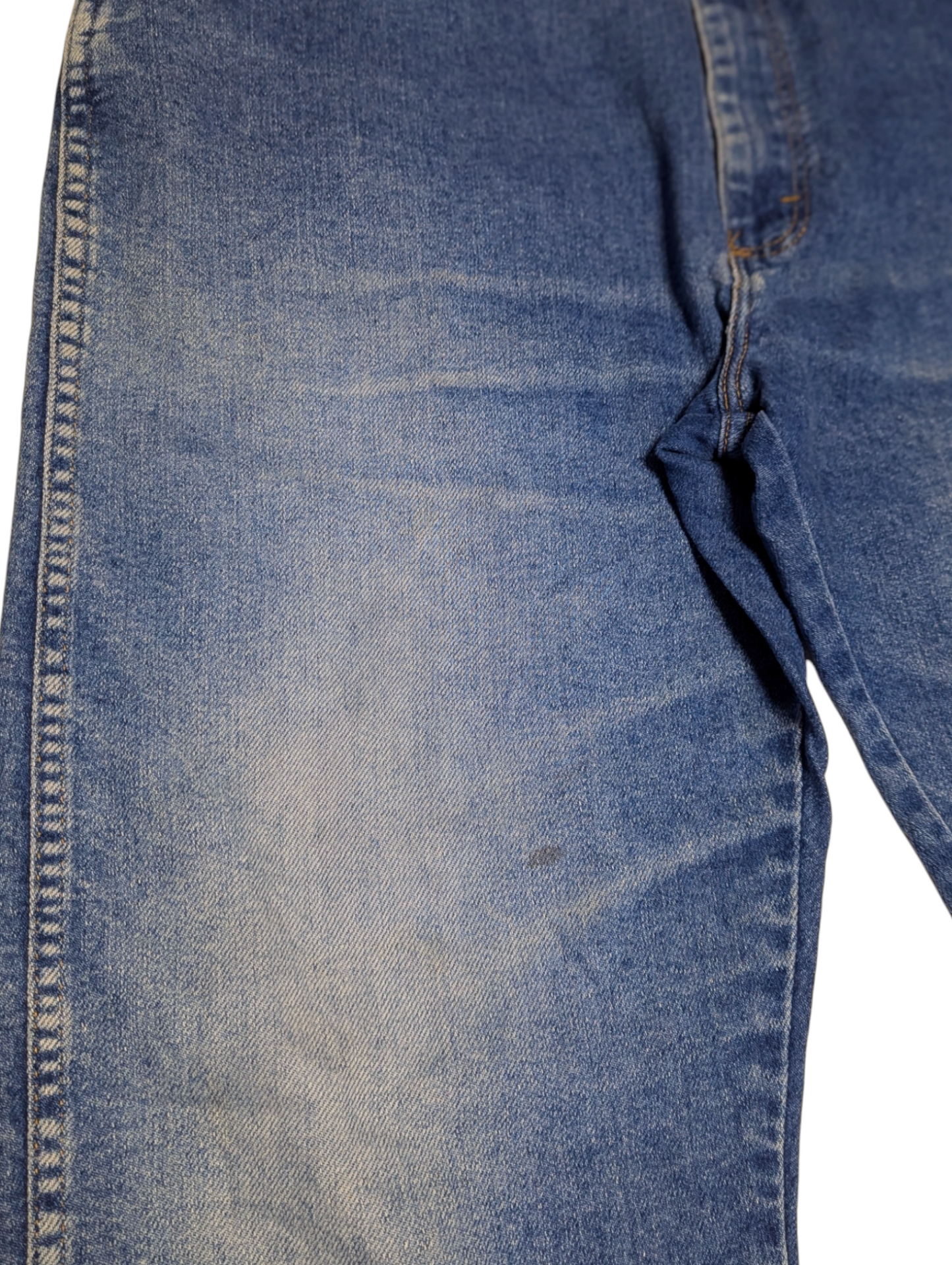 Wrangler Faded Blue Wash Straight Leg Baggy Fit Jeans 40"