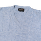 Jantzens Vintage Baby Blue Cable Knit V-Neck Sweater Small