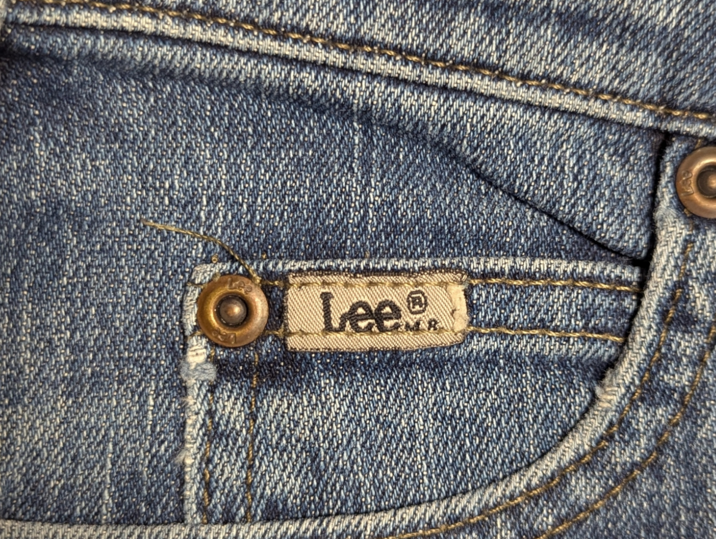 Lee Dirty Blue Faded Straight Leg Loose Fit Jean 40"