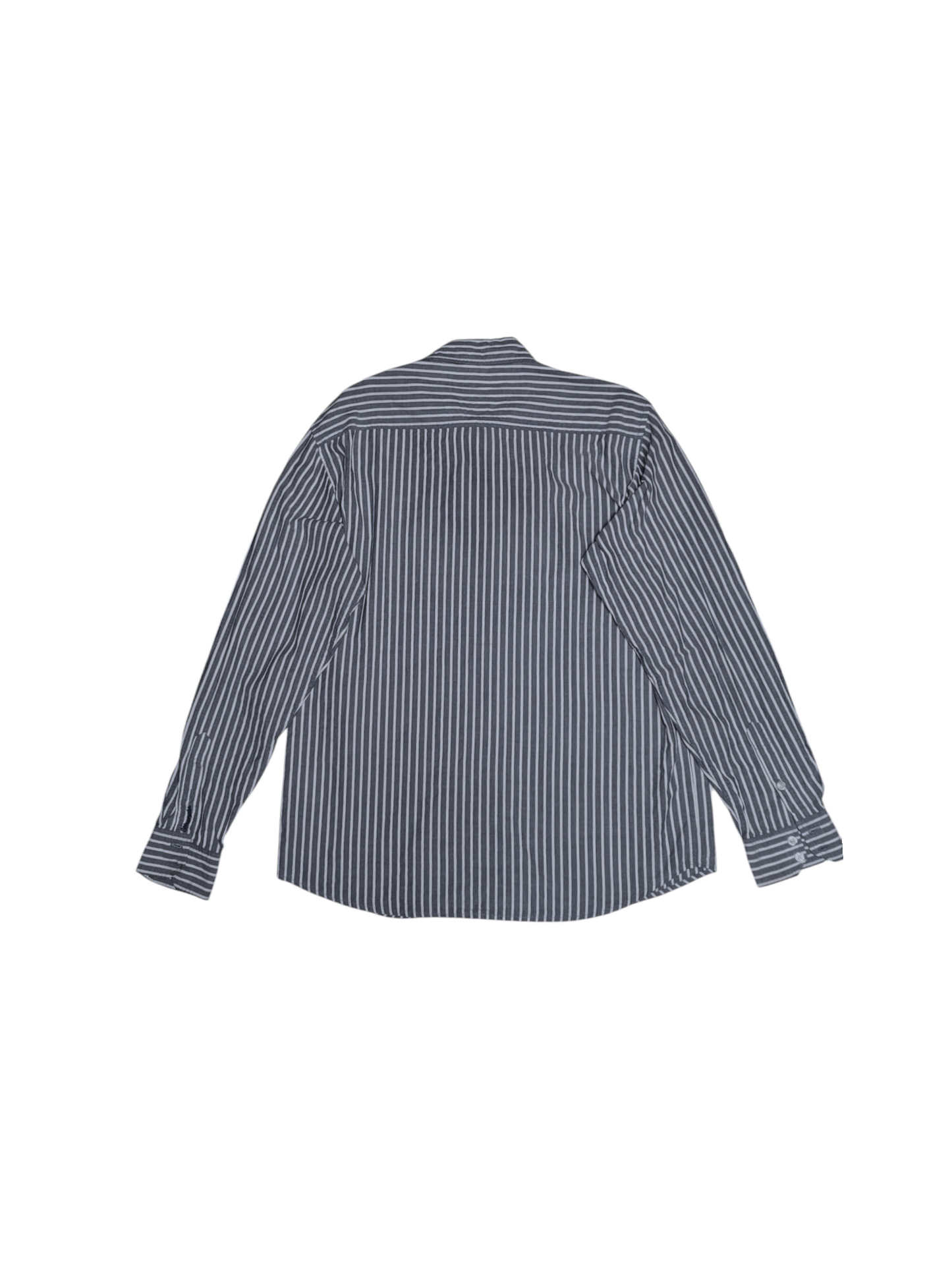 Vintage - Wrangler - Blue & White Western Shirt - Long Sleeve - Pocket Detail - XL