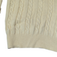 Ahead Preloved Cream Wool Cable Knit Jumper Medium