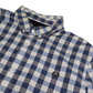 Preloved - FredPerry - Blue & White Gingham Shirt - Long Sleeve - Large