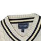 Britches Vintage Sand V-Neck Cable Preppy Knit Jumper XXL