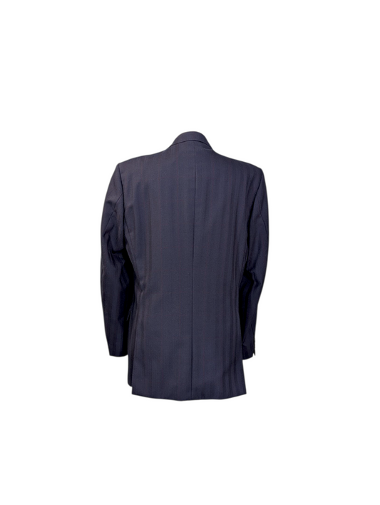 Vintage Odermark Navy Pinstripe Single Breasted Blazer 42" Medium