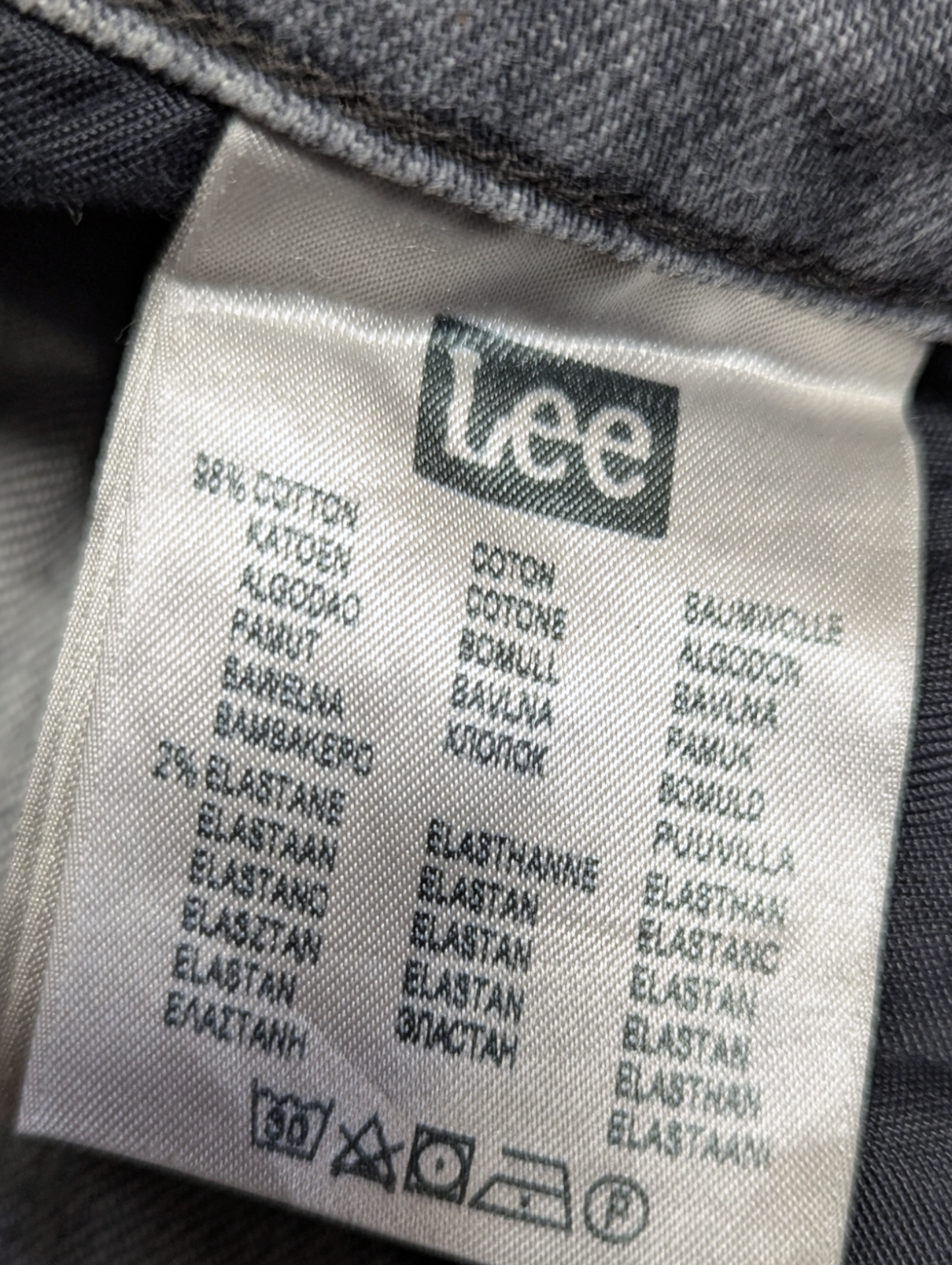 Lee Jeans 'Rider' Stretch- grey wash - straight leg - long leg  W33 L34