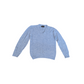 Jantzens Vintage Baby Blue Cable Knit V-Neck Sweater Small