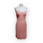 Vintage Coral Slip Lingerie Dress with lace trim Dorothy Perkins UK8
