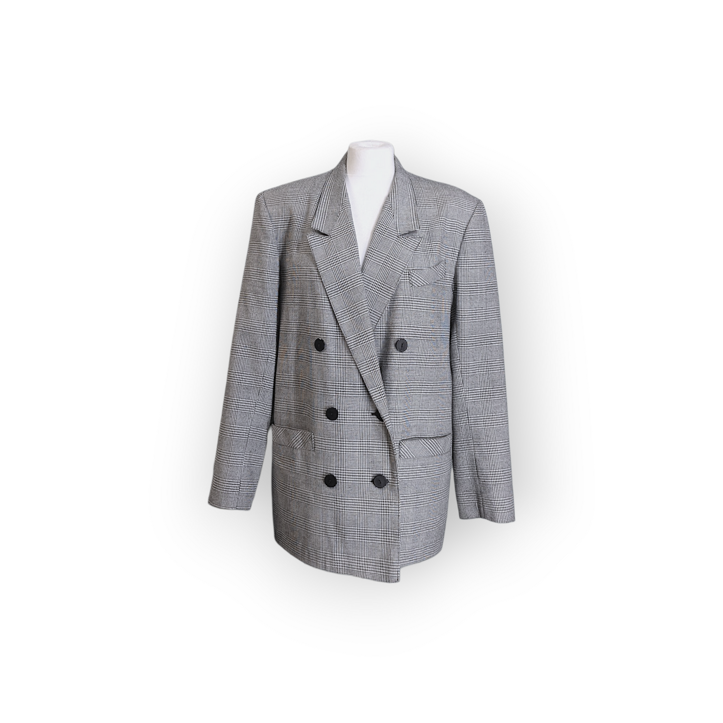 Vintage 80s Herringbone Blazer - Paul Sepreates - 42"