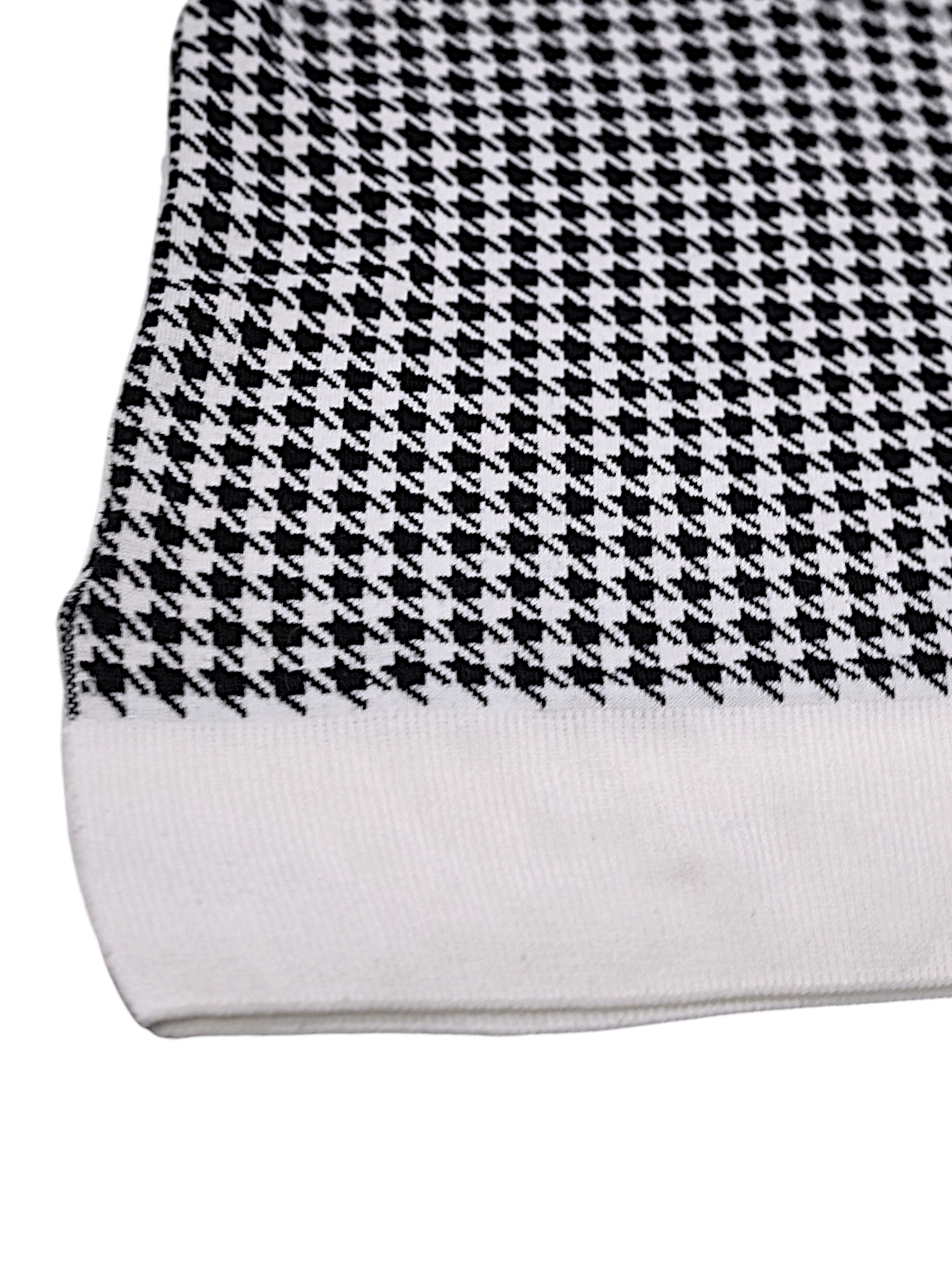 Preloved - PLT - Dogtooth Black & White Vest - Tank Top - V-Neck -  Medium
