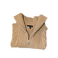 Banana Republic Preloved Tan Cable Half Zip Knit Funnel Neck Small