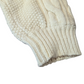 Beauty & Youth Cream Split Crew Neck Cable Knit Jumper Medium