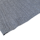 'Giordana'Vintage Grey Cable Knit Polo neck Jumper Medium