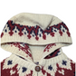 Nordic Vintage Cable Knit Hooded Cardigan Small