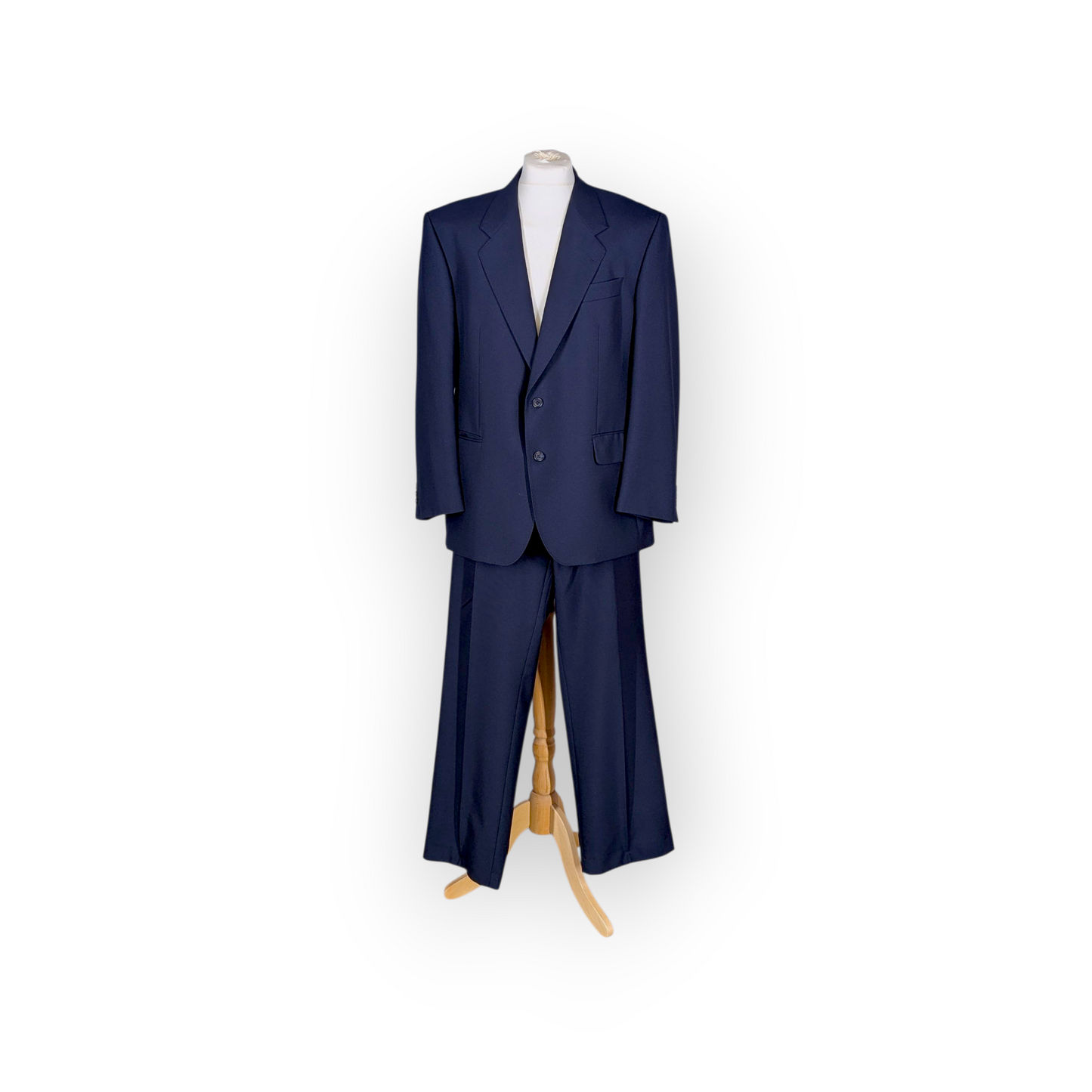 Mens Navy Suit Two Piece Single Breasted suit  'Baumer Ricardo' Wool Mix 48" Chest