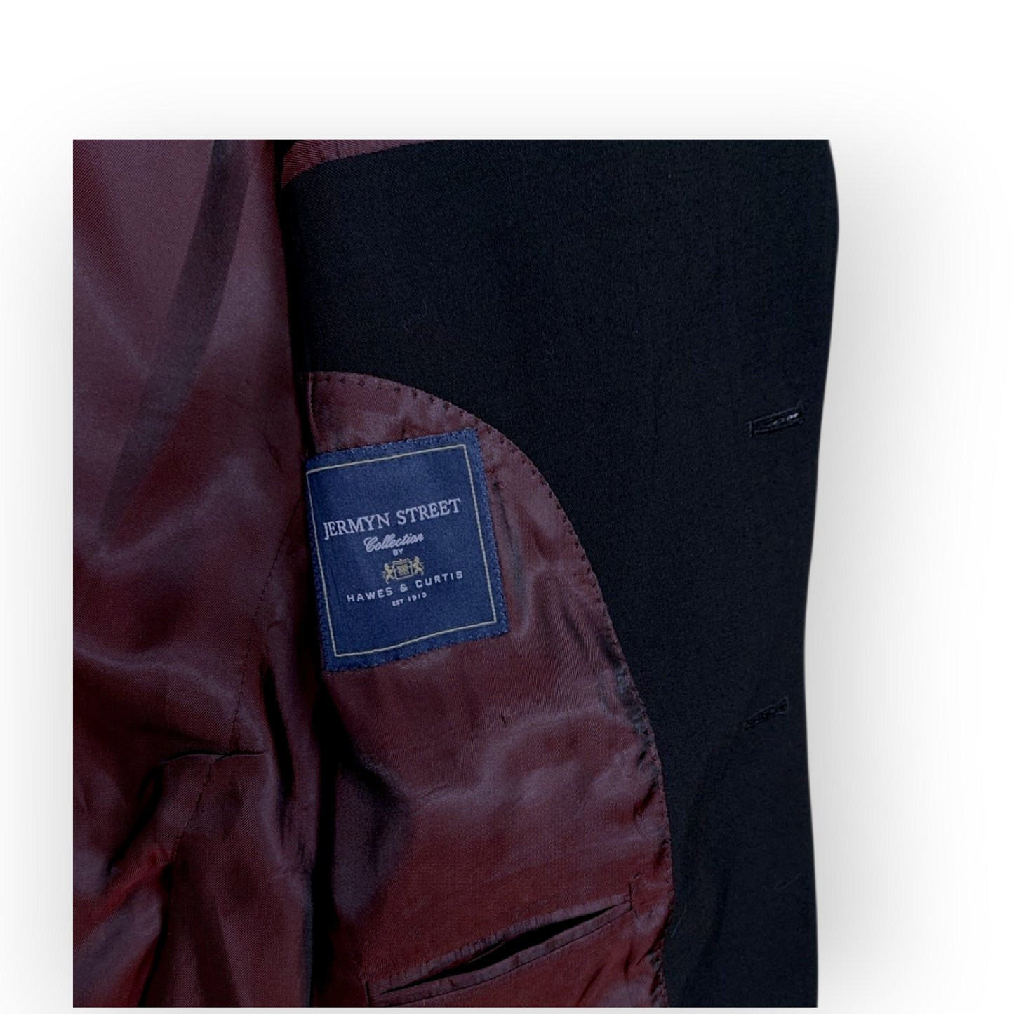 Jermyn  Hawkes & Curtis Street Black Suit 42"Chest