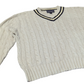 Britches Vintage Sand V-Neck Cable Preppy Knit Jumper XXL