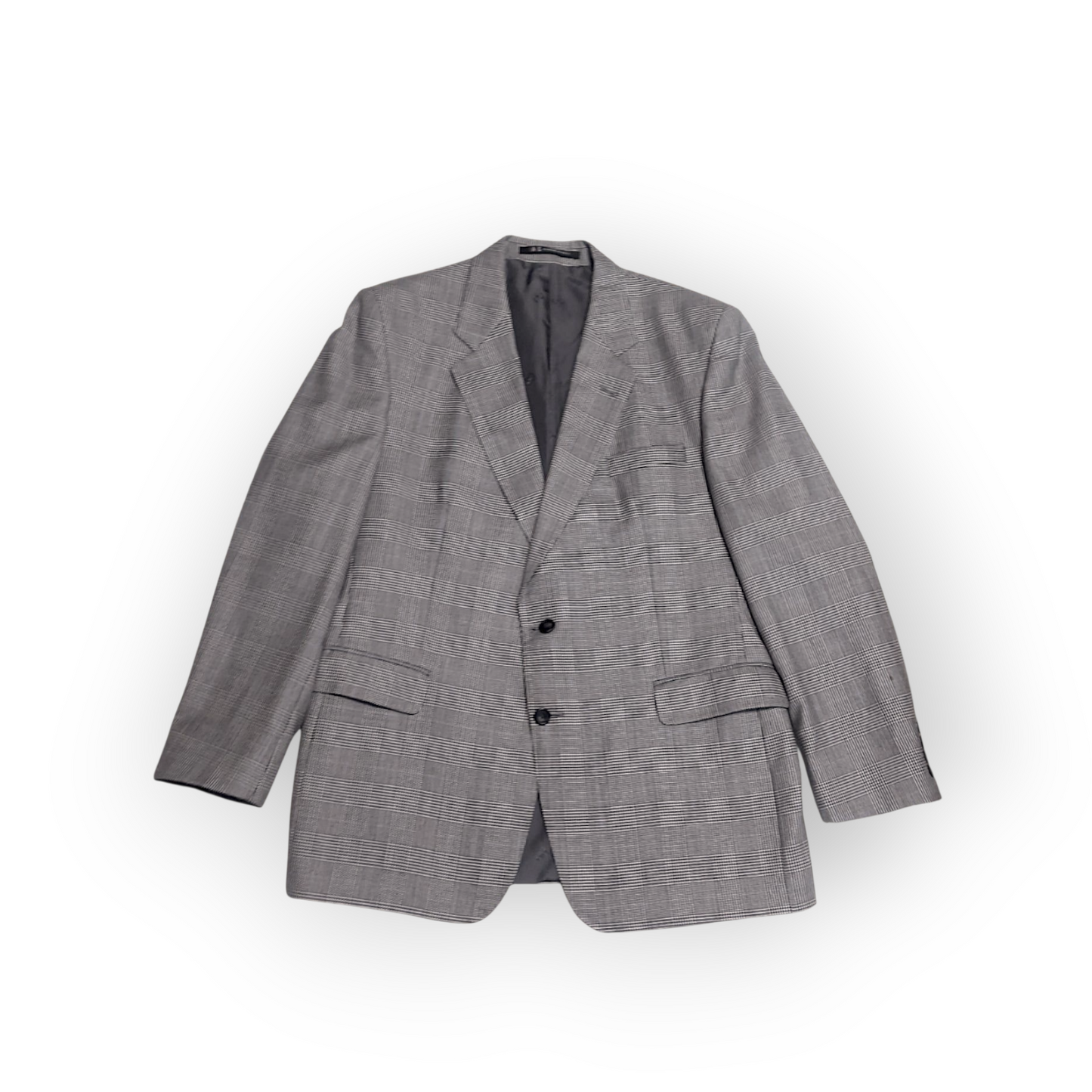 Vintage DAKS Jermyn Street Glen Check Two Piece Suit  48"