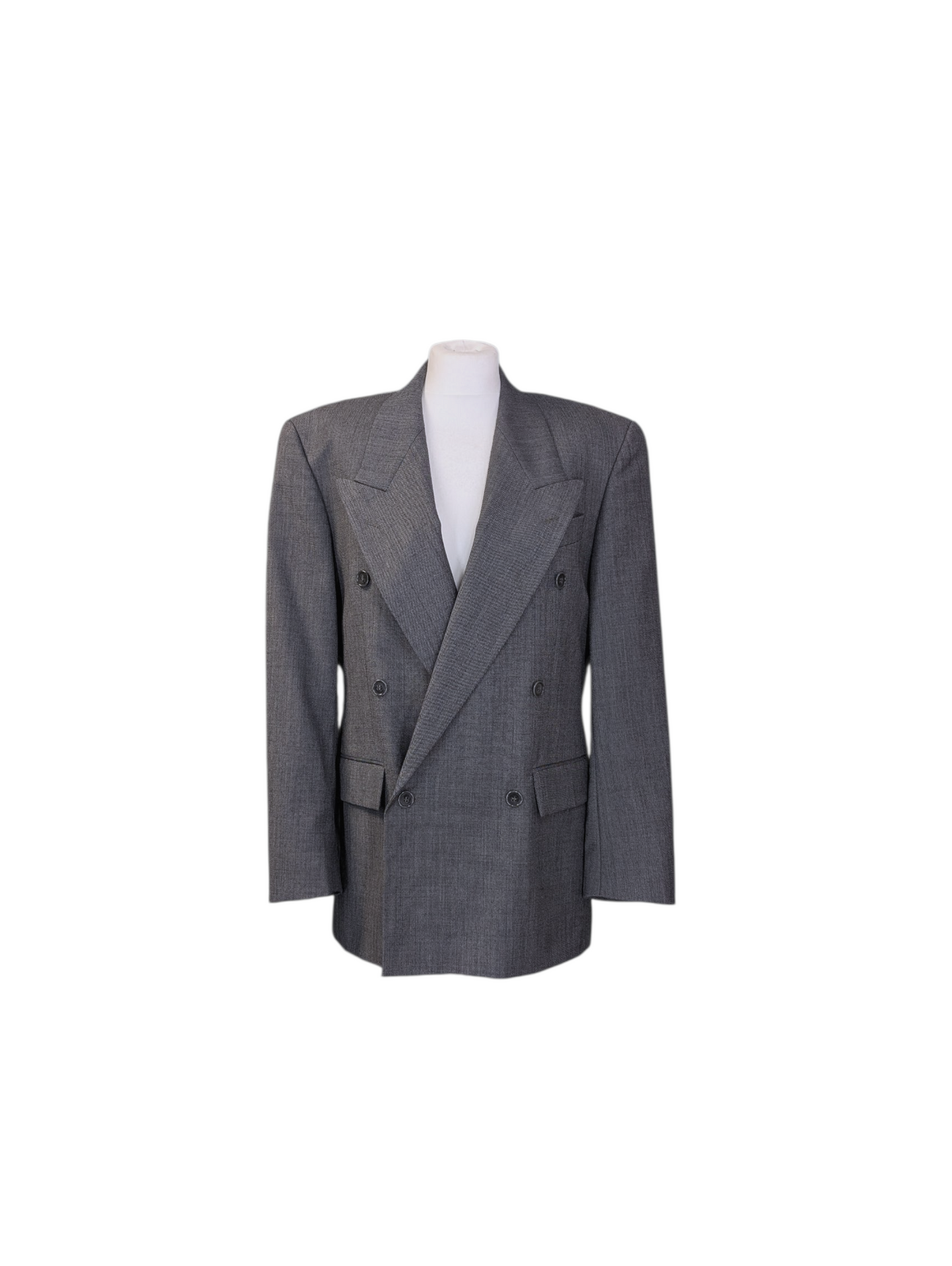 Preloved Next Grey Wool Double Breasted Blazer 42" (M)