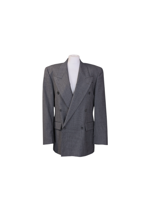 Preloved Next Grey Wool Double Breasted Blazer 42" (M)