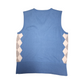 Vintage - Green Lamb - Golf Vest - Blue - V-Neck - Medium