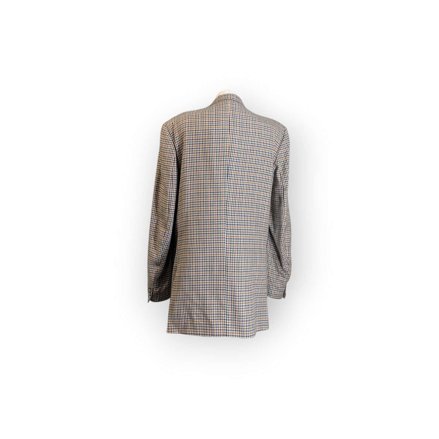 Aitken and Niven 'Magee' Tailored Plaid Check Brown and black Blazer 44"