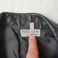 Vintage 'Peter Caine' Leather Sleeveless Biker Jacket - Medium