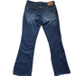 Levis 518  Preloved  Stone Wash Super Low Cut Denim Jeans W30
