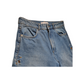Zara Side Split Popper High Waist Baggy Jeans W30