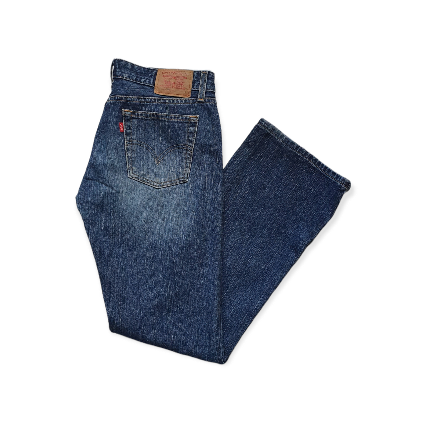 Levis 518  Preloved  Stone Wash Super Low Cut Denim Jeans W30
