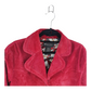 Vinatge Beth Terral Red Suede Trench Coat - Large
