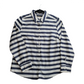 Preloved - Chicos  - Vertical Blue & White Stripe Shirt - Medium