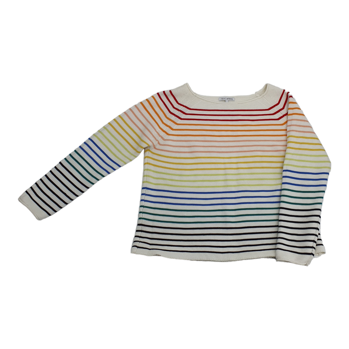 Multi colour stripe Bretin Knit Slash Neck Sweater - Next - Medium 44"