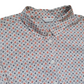 Vintage Blouse Orange Grey Print 60s 70s Style UK20 M&S 'Classic'